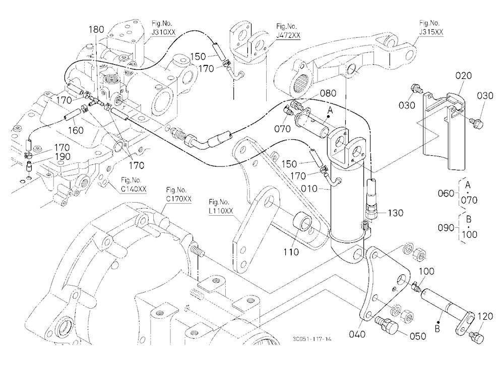 3P-Lift Assist Cylinder Lh
