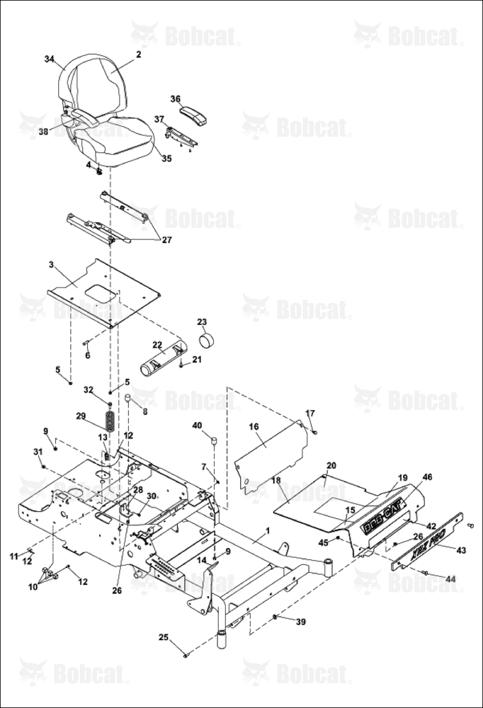 KICKPLATE/SEAT Assembly