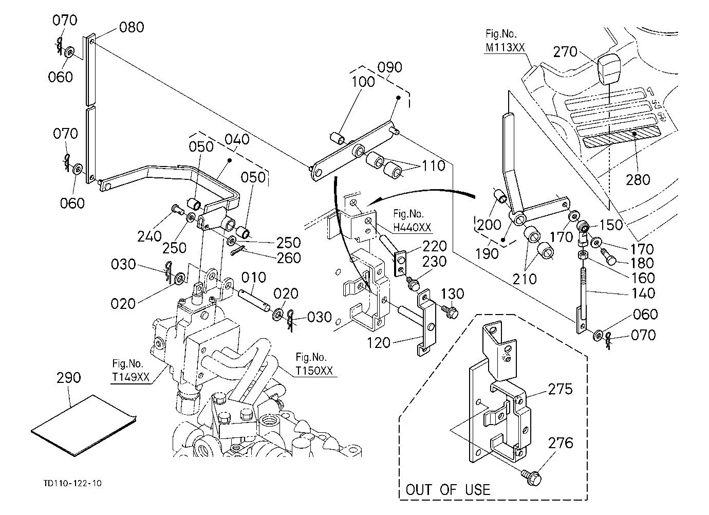 Auxiliary Control Valve Lever (1St) (W/G No.L8346)