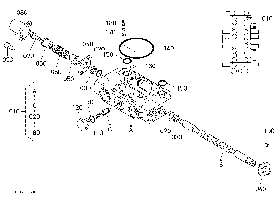 Spool Section (Angle Blade)
