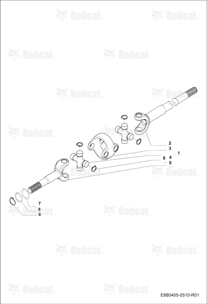 Front Axle - Double U-JOINT 4WD