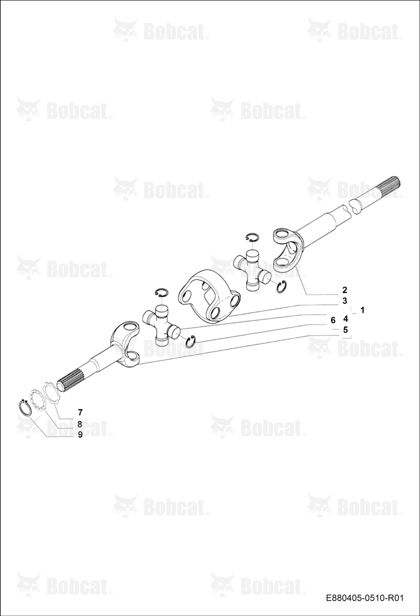 Front Axle - Double U-JOINT 4WD