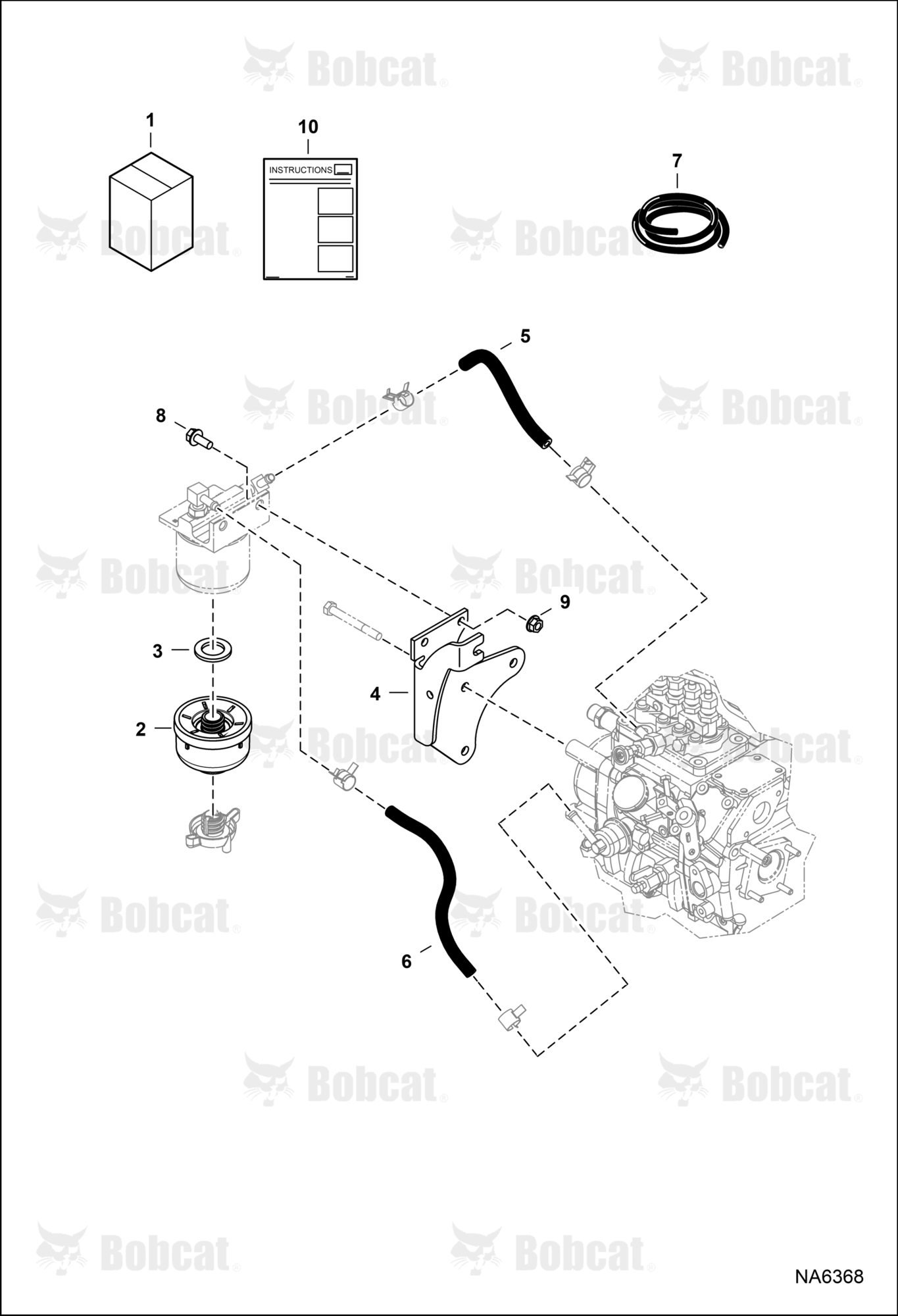 Fuel Sediment Bowl Kit  AE0H11001 - AE0H11500, AE0J11001 - AE0J11193