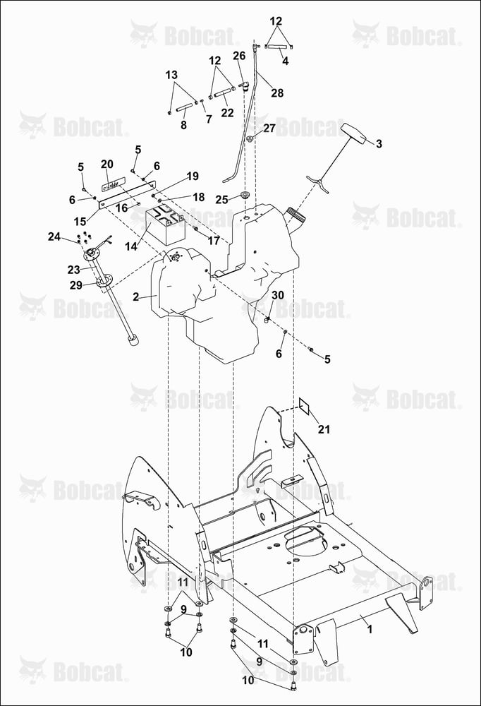 Fuel Tank & Battery ASSY