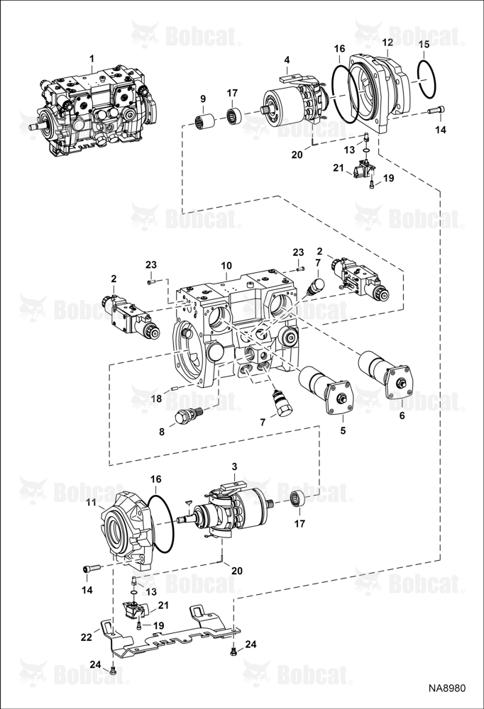 Hydrostatic Pump (Selectable Joystick Controls) (R902201316) AB6421426 & Above