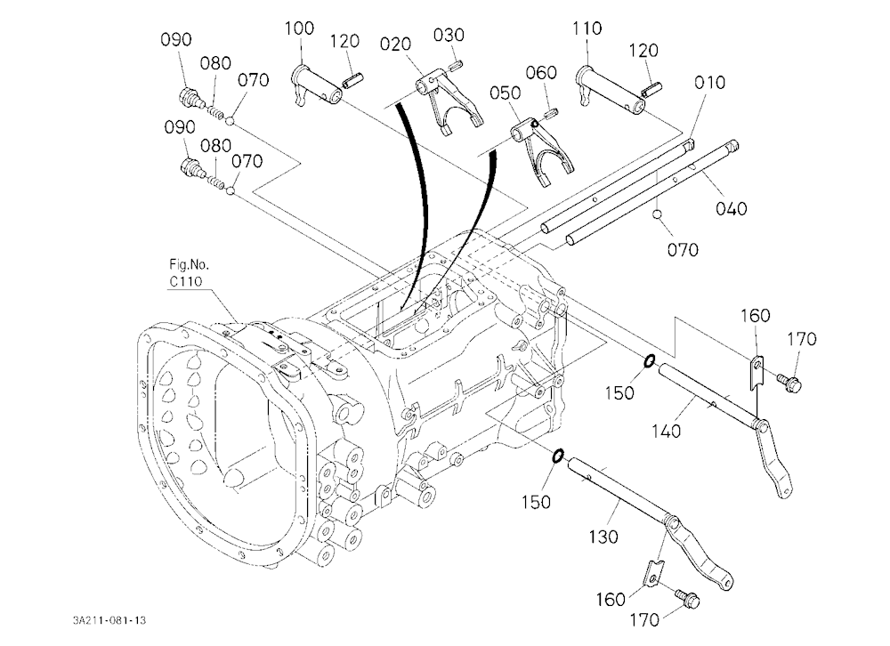 Range Gear Shift Fork