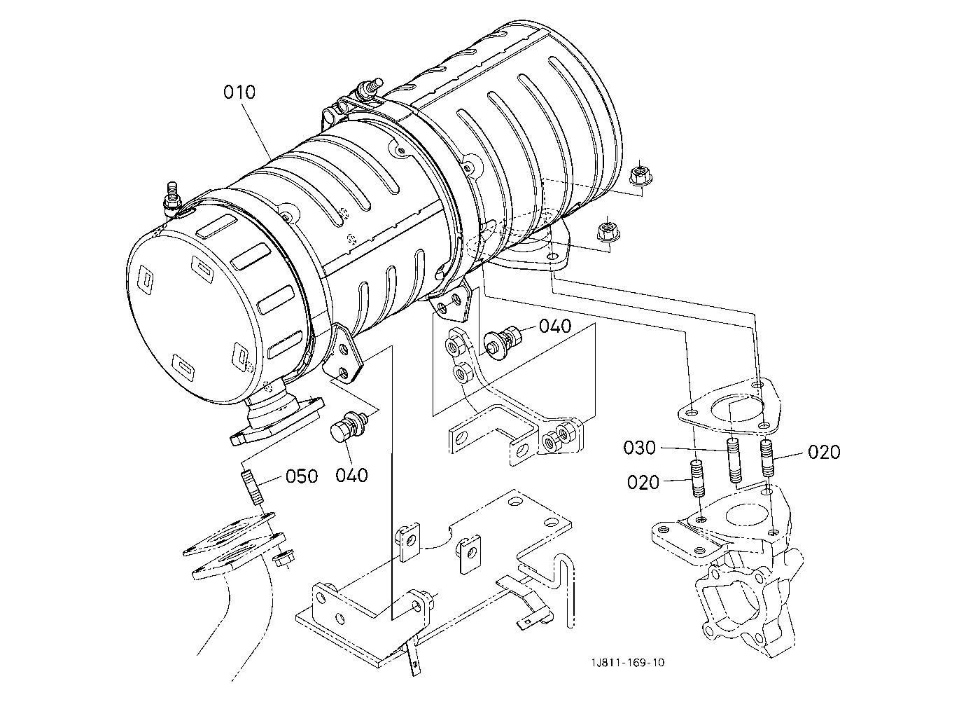 Diesel Particulate Filter Muffler