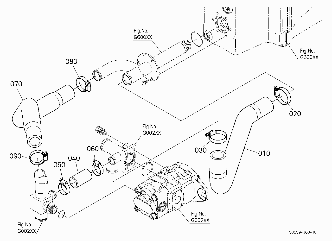 OIL PIPING (SUCTION) [EXCEPT HIGH FLOW]