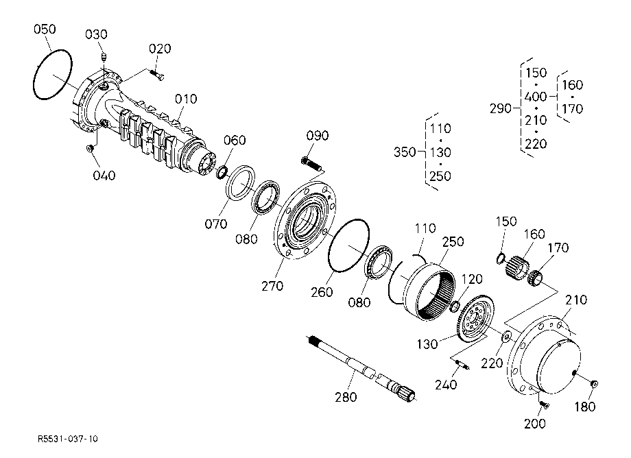 Rear Axle (Hub Reduction)