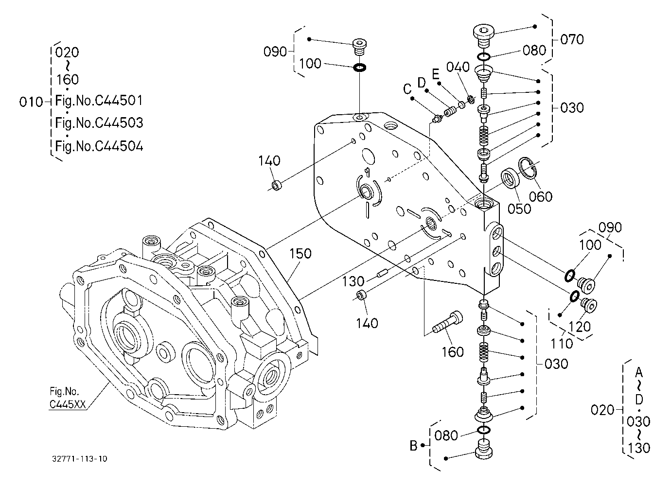 Hst (Assy,Cover,Port Block) [Component Parts]