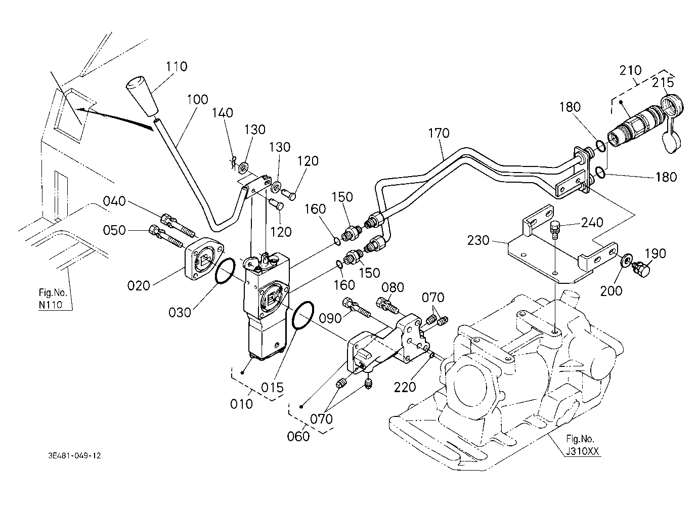 Auxiliary Control Valve (Scd) [Cab Type]