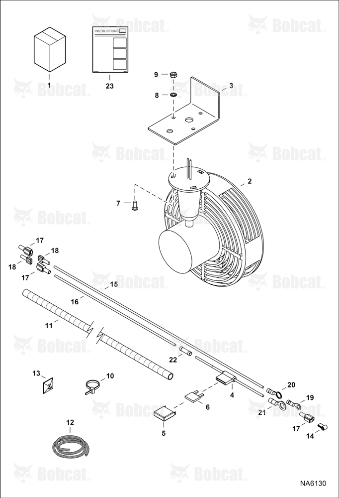 CAB Defroster Fan Kit (W/Rear Corner Windows)