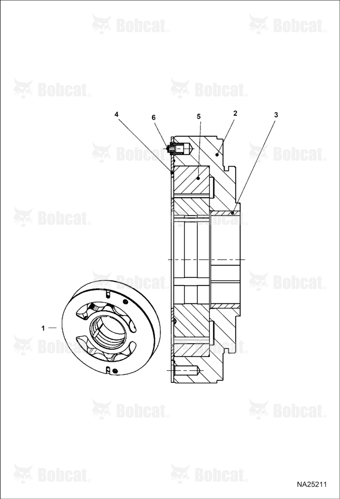 Hydrostatic Pump (Housing)  B53C12001 & Above