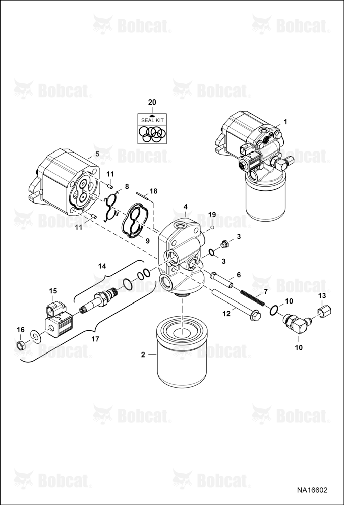 Cooling Fan Motor (Spin-on Element) B4KA11001 - B4KA11739