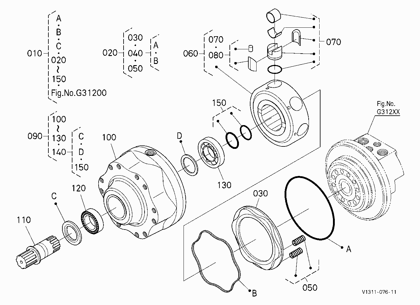 HST MOTOR LH 2 (CYLINDER) [COMPONENT PARTS]