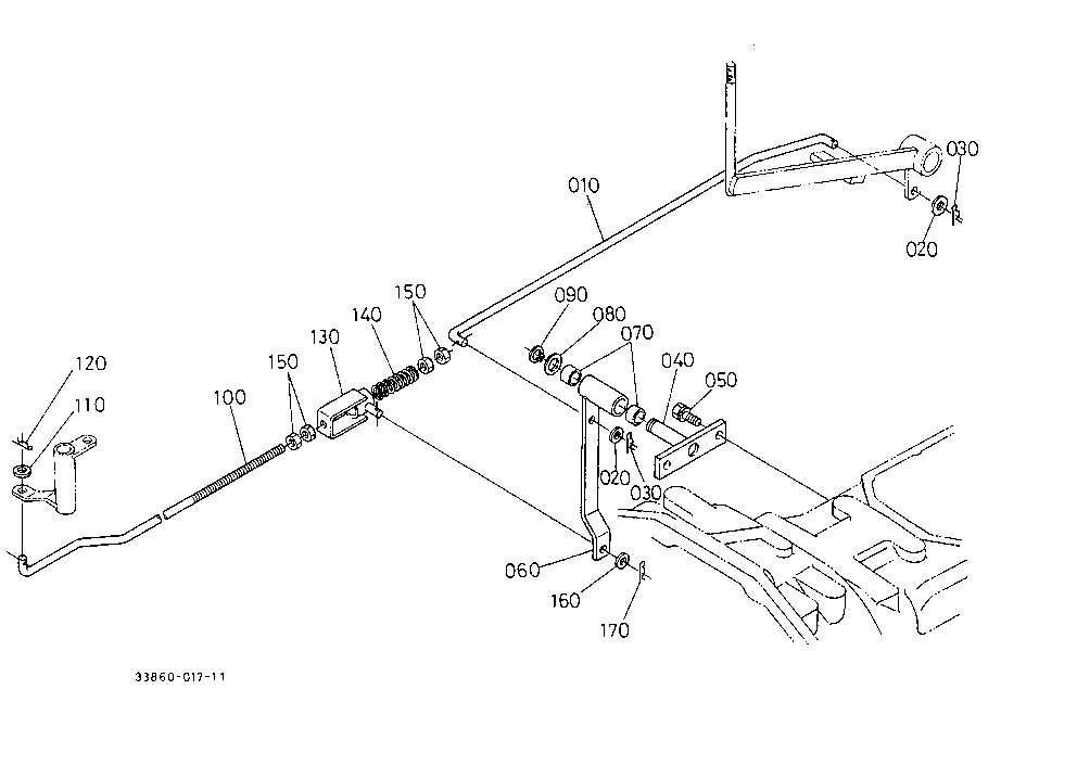 Front Differential Lock Rod