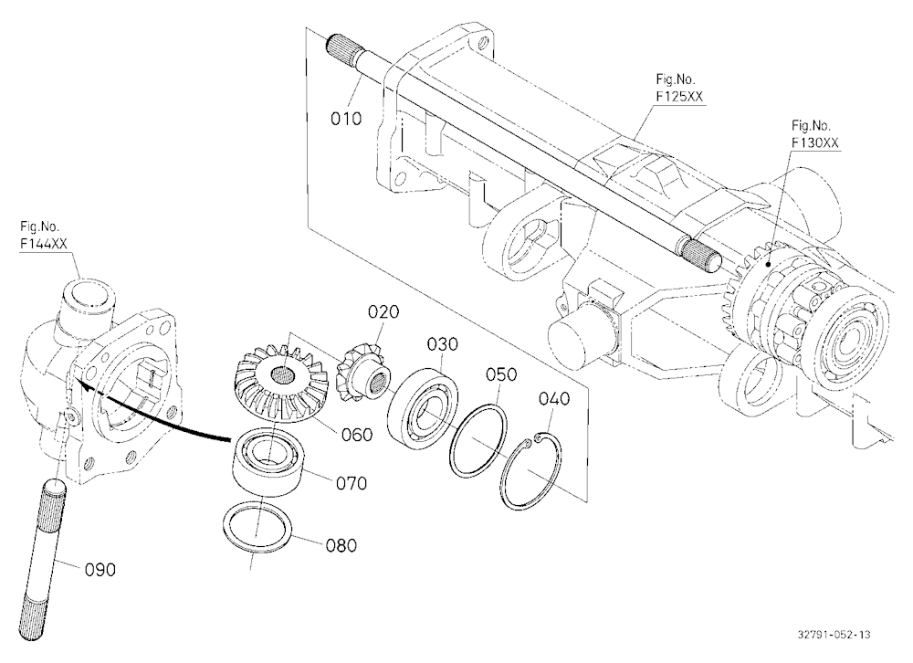 Bevel Gear Shaft Rh