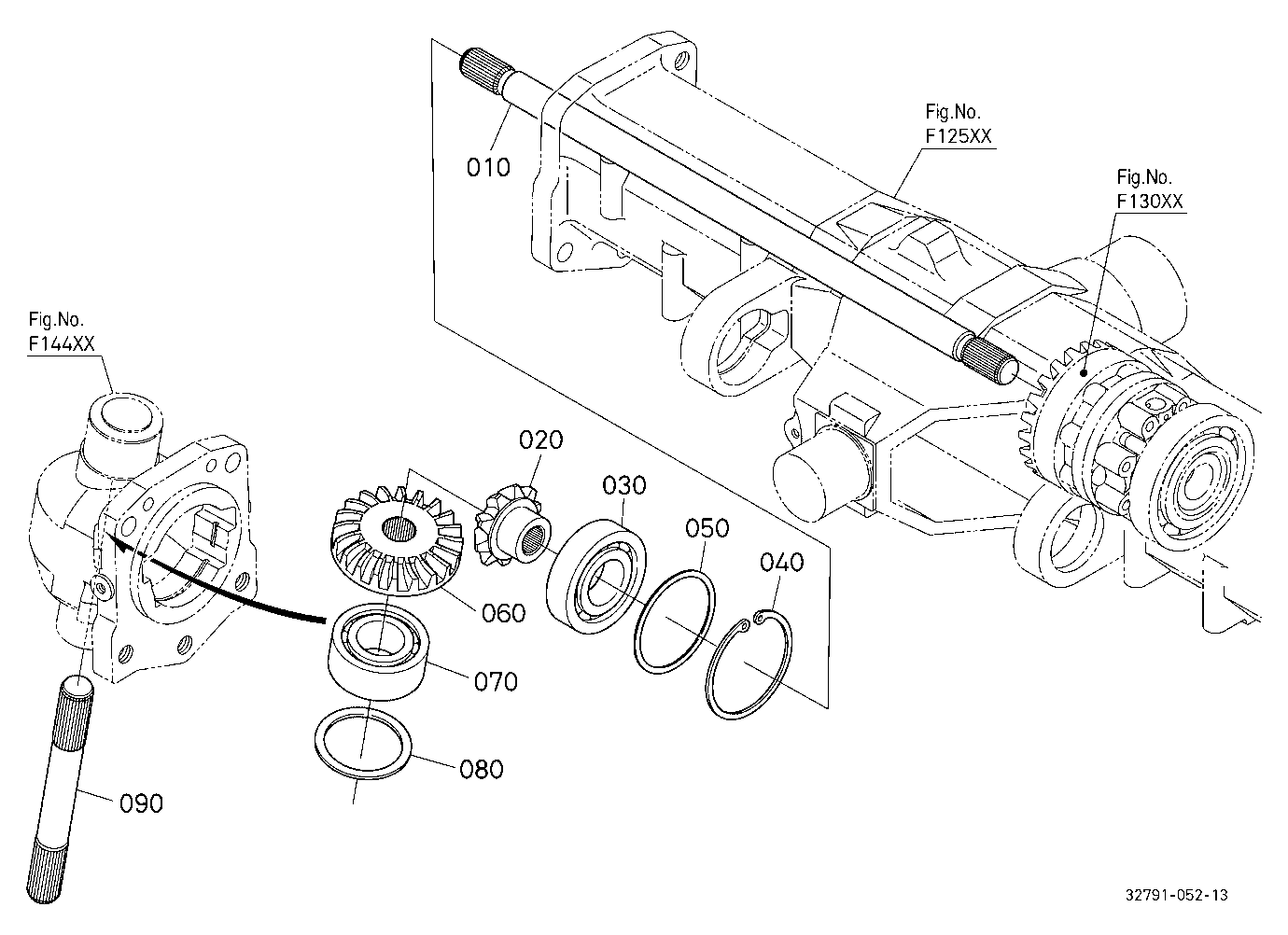 Bevel Gear Shaft Rh