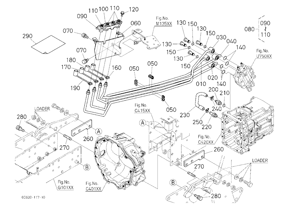 Loader Valve Kit 5 (Hydraulic Oil Line) (W/G No.B1