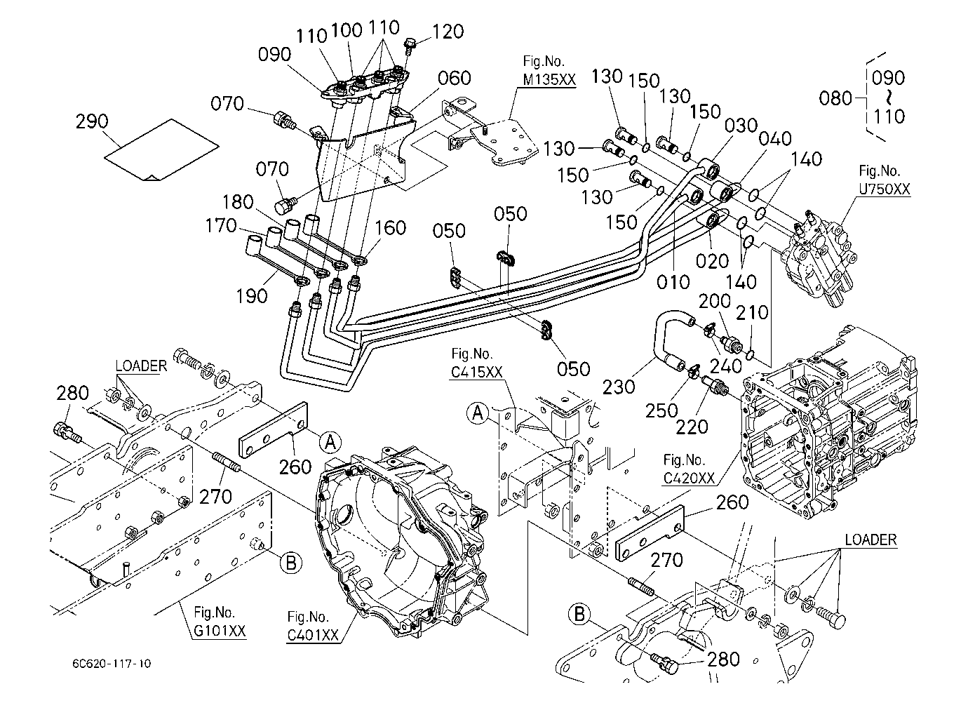 Loader Valve Kit 5 (Hydraulic Oil Line) (W/G No.B1