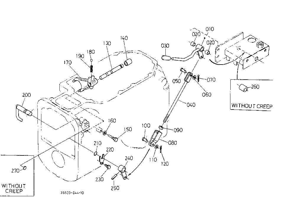 Creep Gear Shift Lever