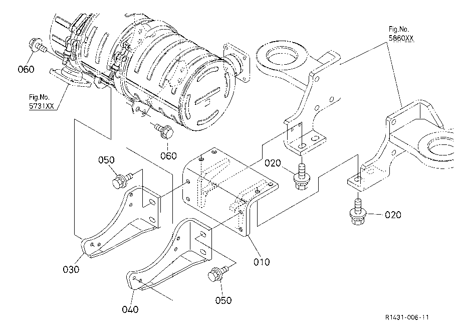 Diesel Oxidation Catalyst Muffler (Muffler Bracket