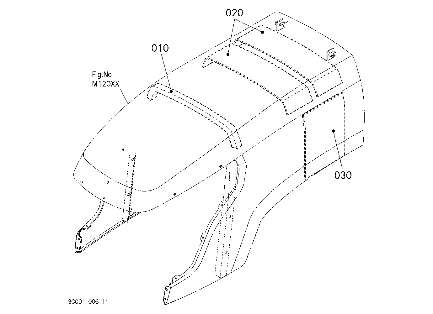 Hood(Bonnet) Upper(Sound Absorber/Insulator)