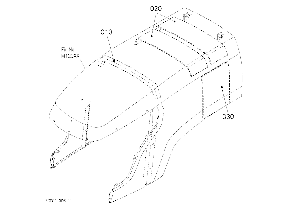 Hood(Bonnet) Upper(Sound Absorber/Insulator)