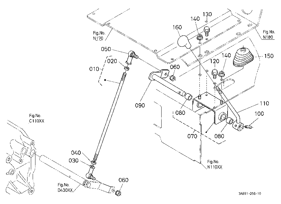 Range Gear Shift Lever [A] [Cab Type]