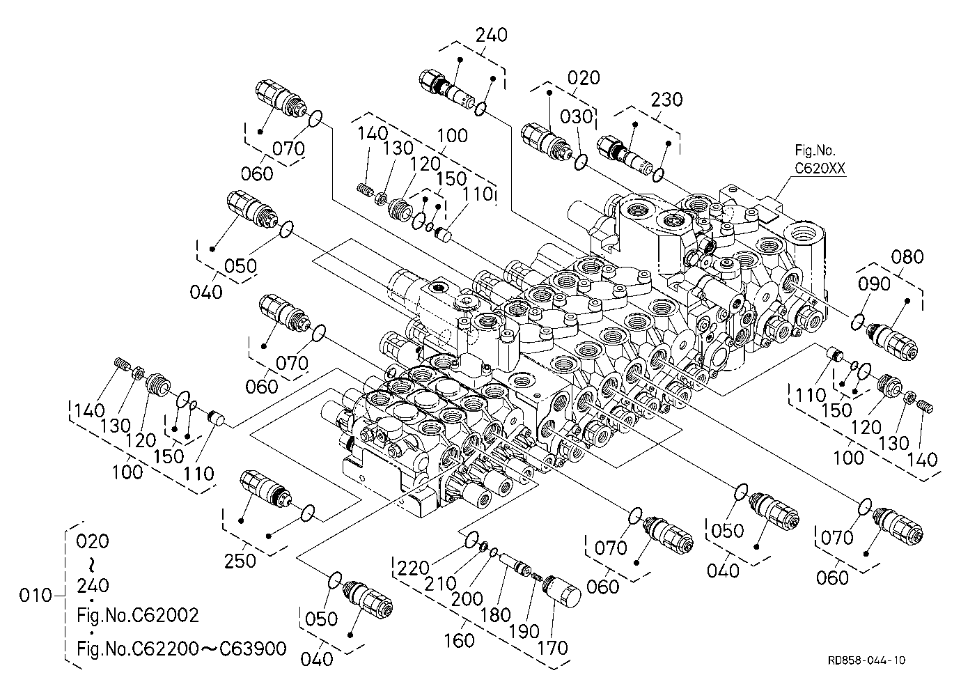 Control Valve (Relief) [Component Parts] [Angle Bl