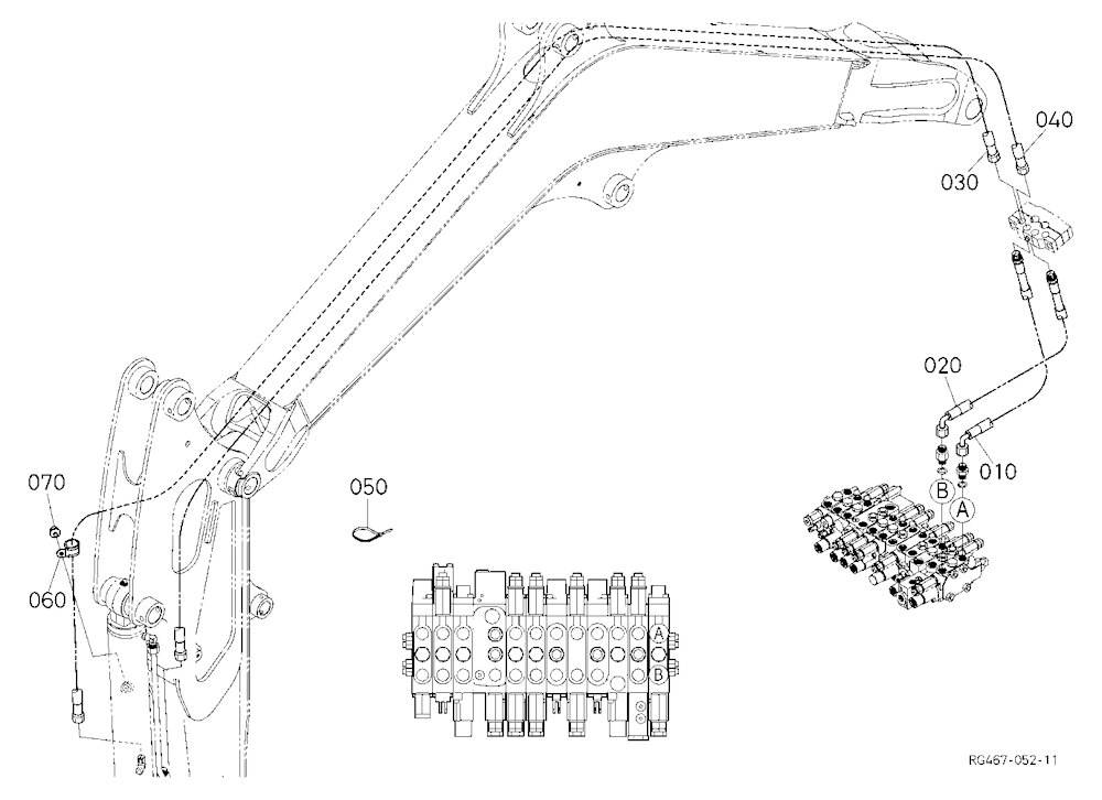Oil Piping (Bucket)