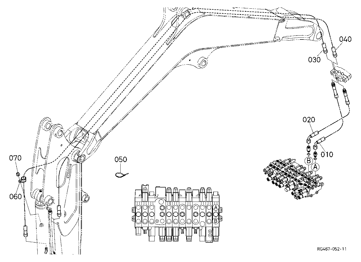 Oil Piping (Bucket)