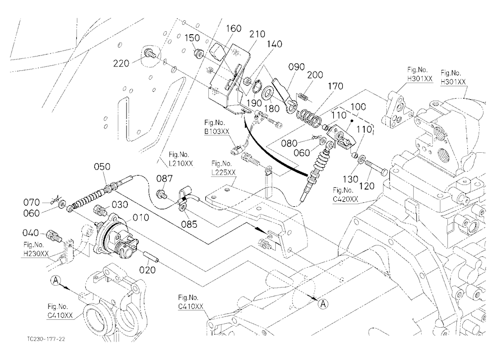 Pto Clutch Control Lever