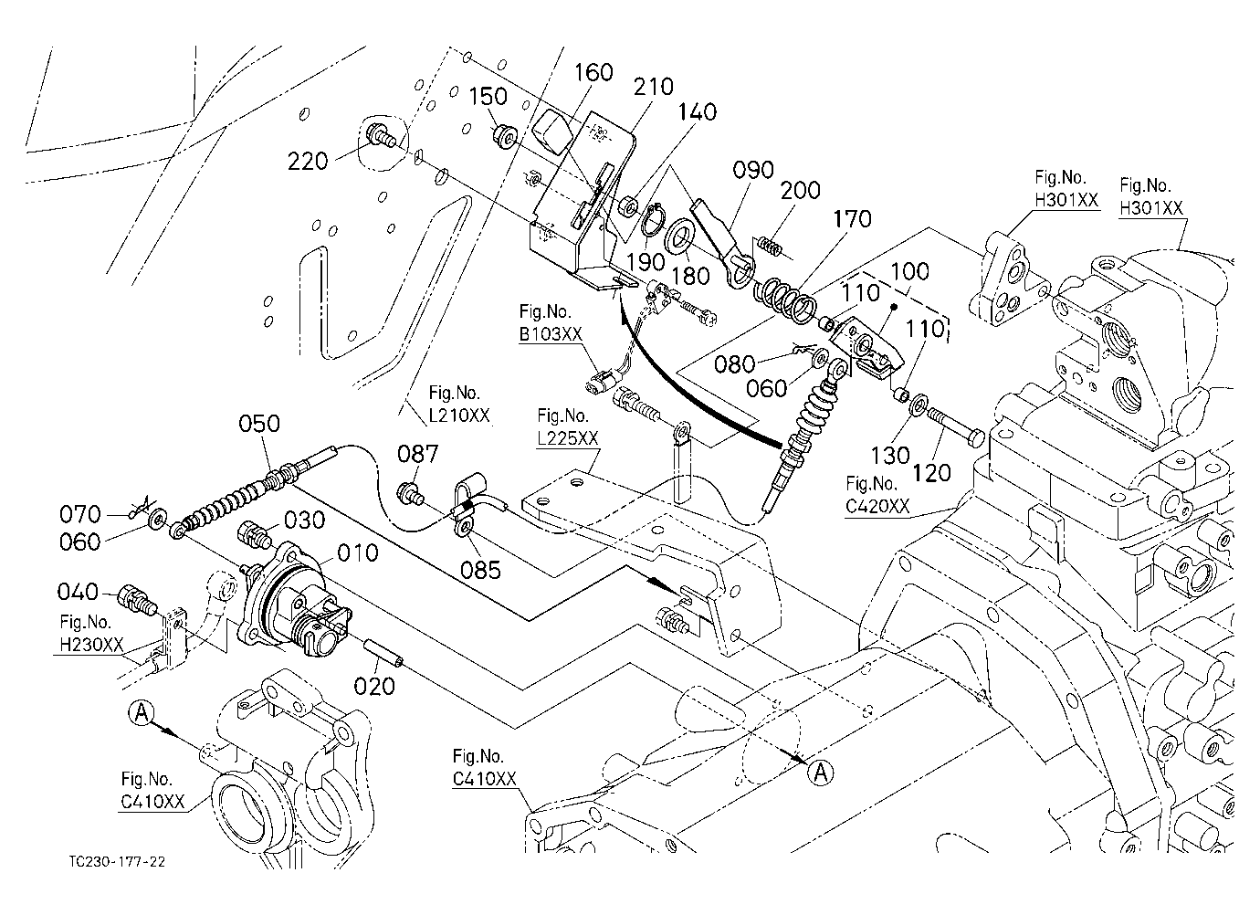 Pto Clutch Control Lever