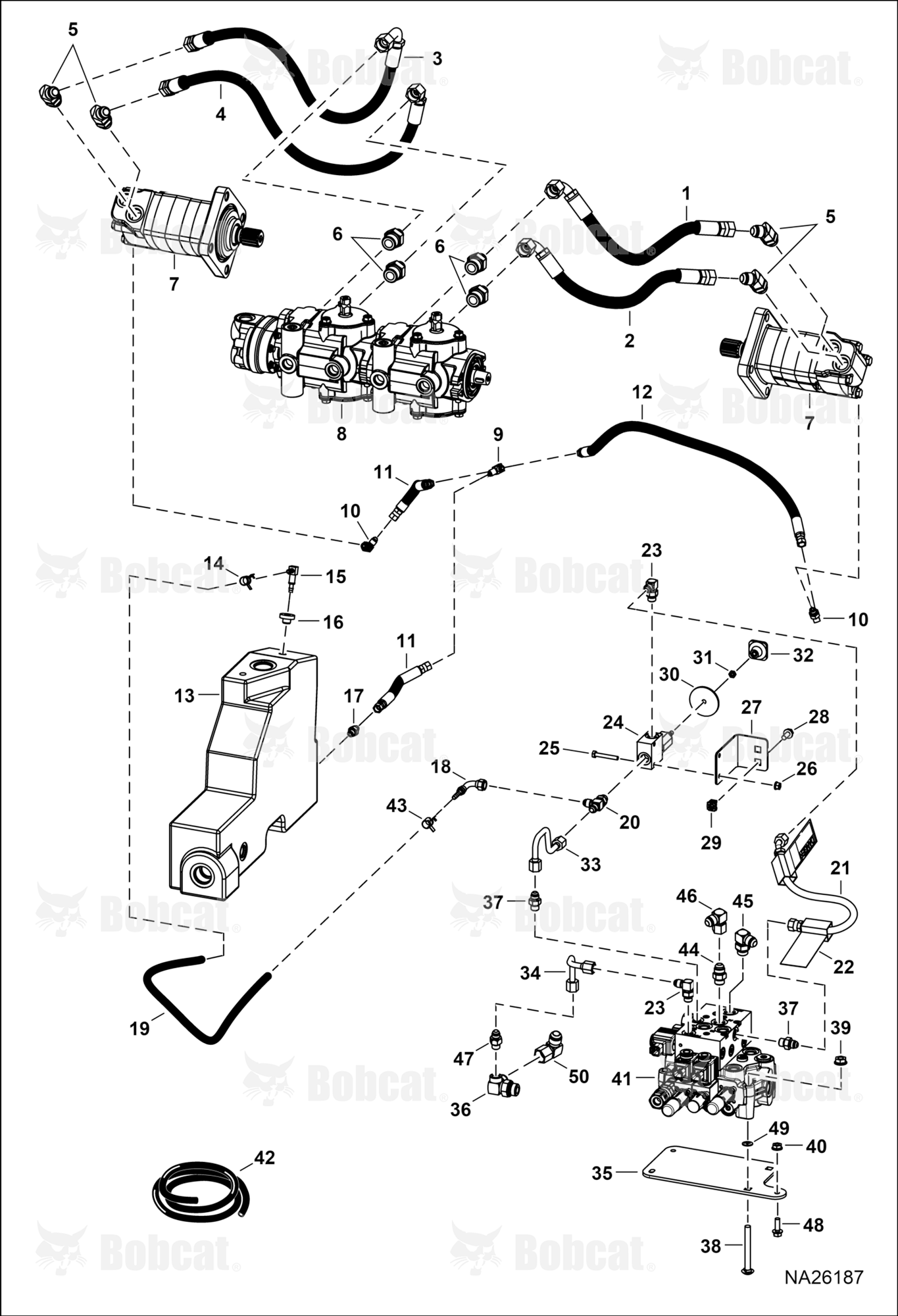 Hydrostatic Circuitry (Drive Motor Circuitry)