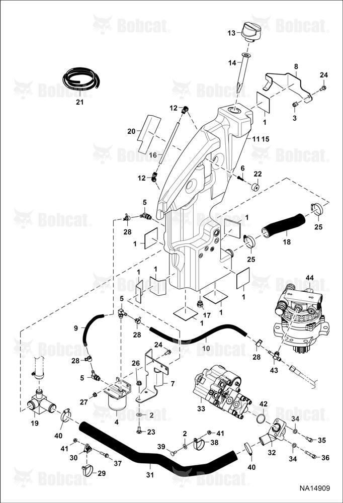 Hydraulic Circuitry (Tank)(Pump)