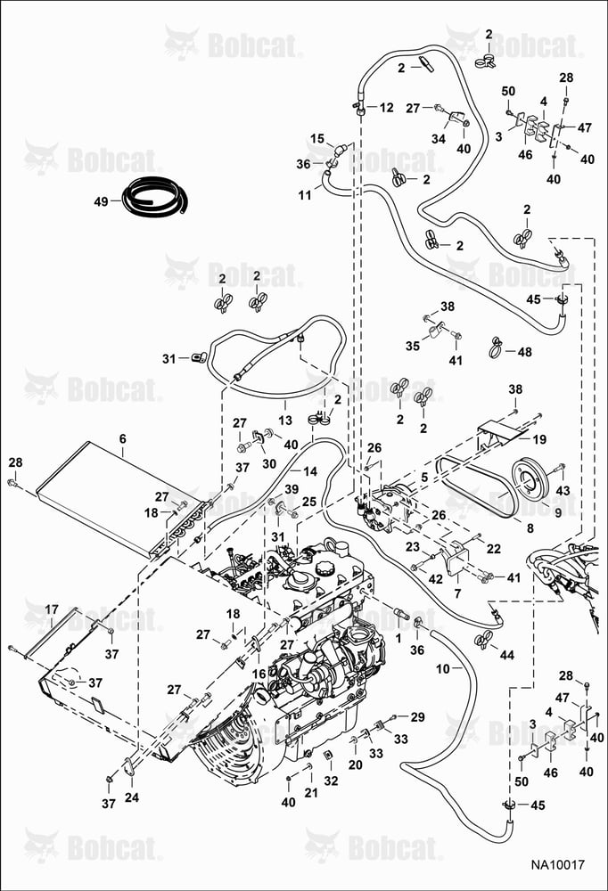 Engine & Attaching Parts (Heat & A/C Components)