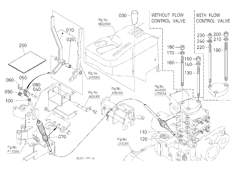 Auxiliary Control Valve Lever Kit (2Nd) [Option]