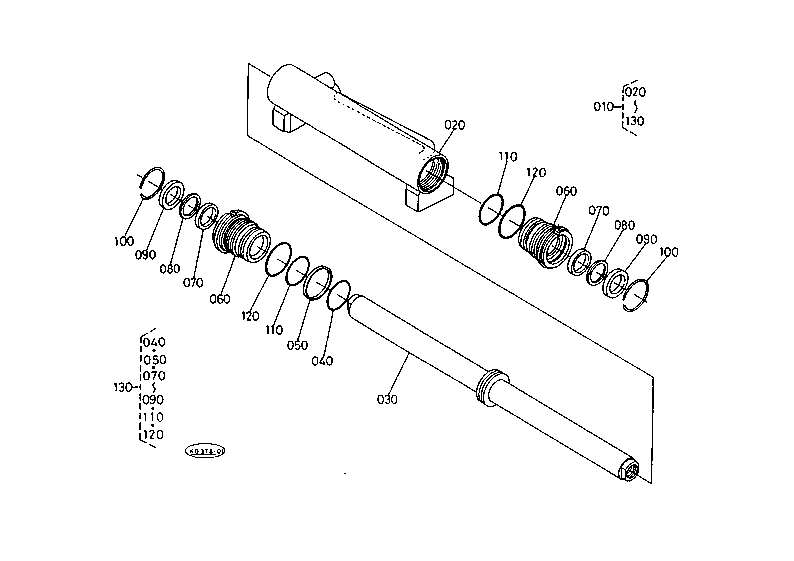Steering Cylinder [Old Type 2] [Component Parts]