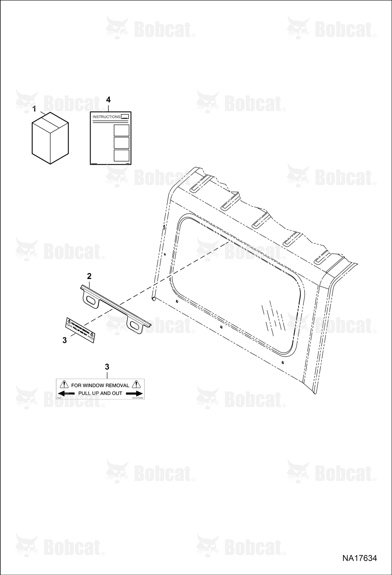 CAB Windows (Rear Window Removal Kit) (Standard)