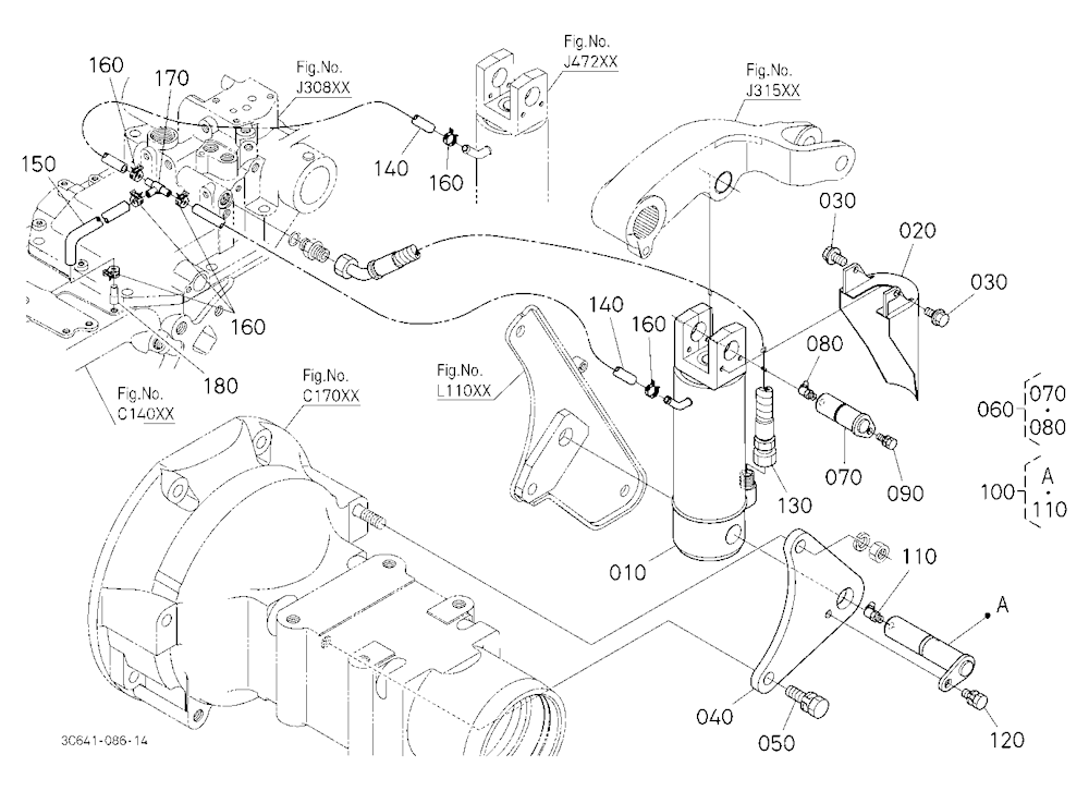 3P-Lift Assist Cylinder Lh