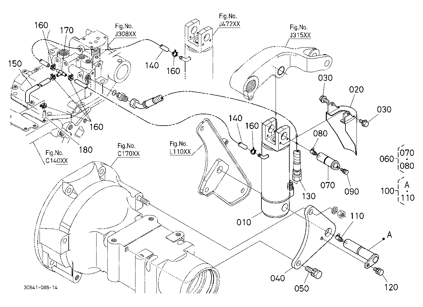 3P-Lift Assist Cylinder Lh