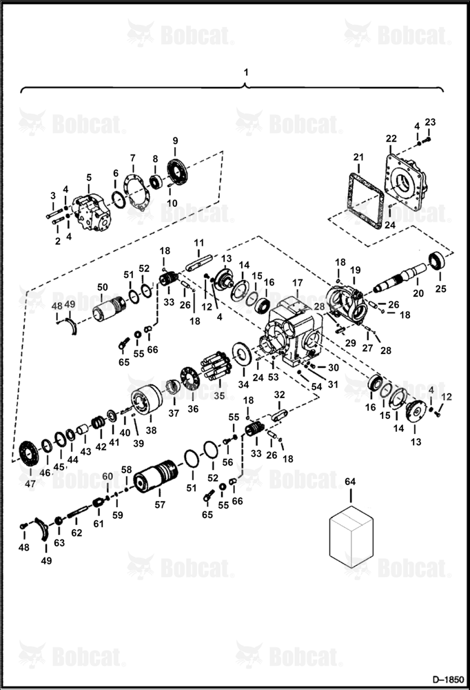 Hydrostatic Motor (Model 23-4501 AA-JFBJ)