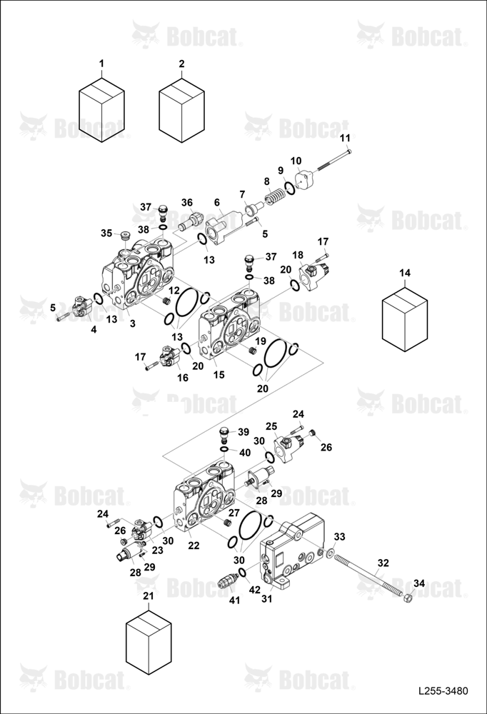 Control Valve (3 SPOOL) (2HYD+1ELEC)