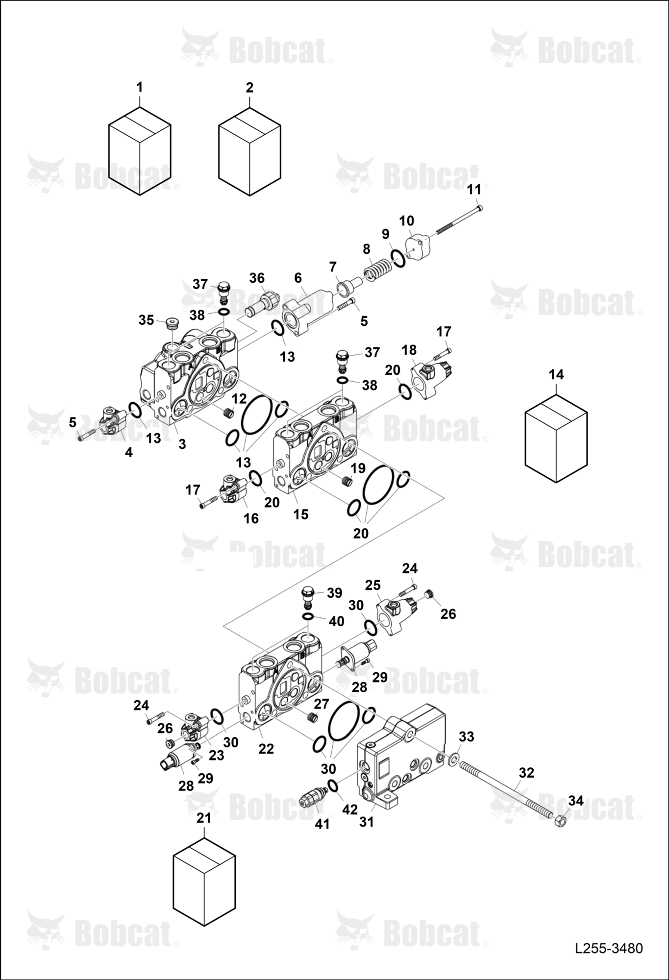 Control Valve (3 SPOOL) (2HYD+1ELEC)