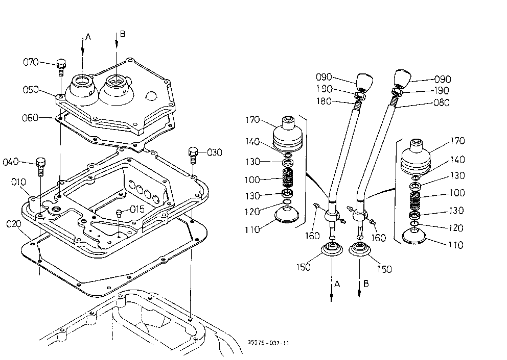 Main And Range Gear Shift Lever