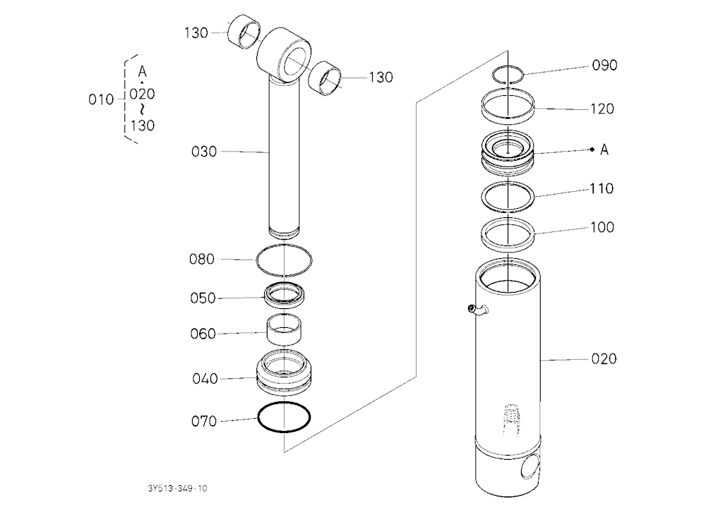 3P-Lift Assist Cylinder [Component Parts] [Old]