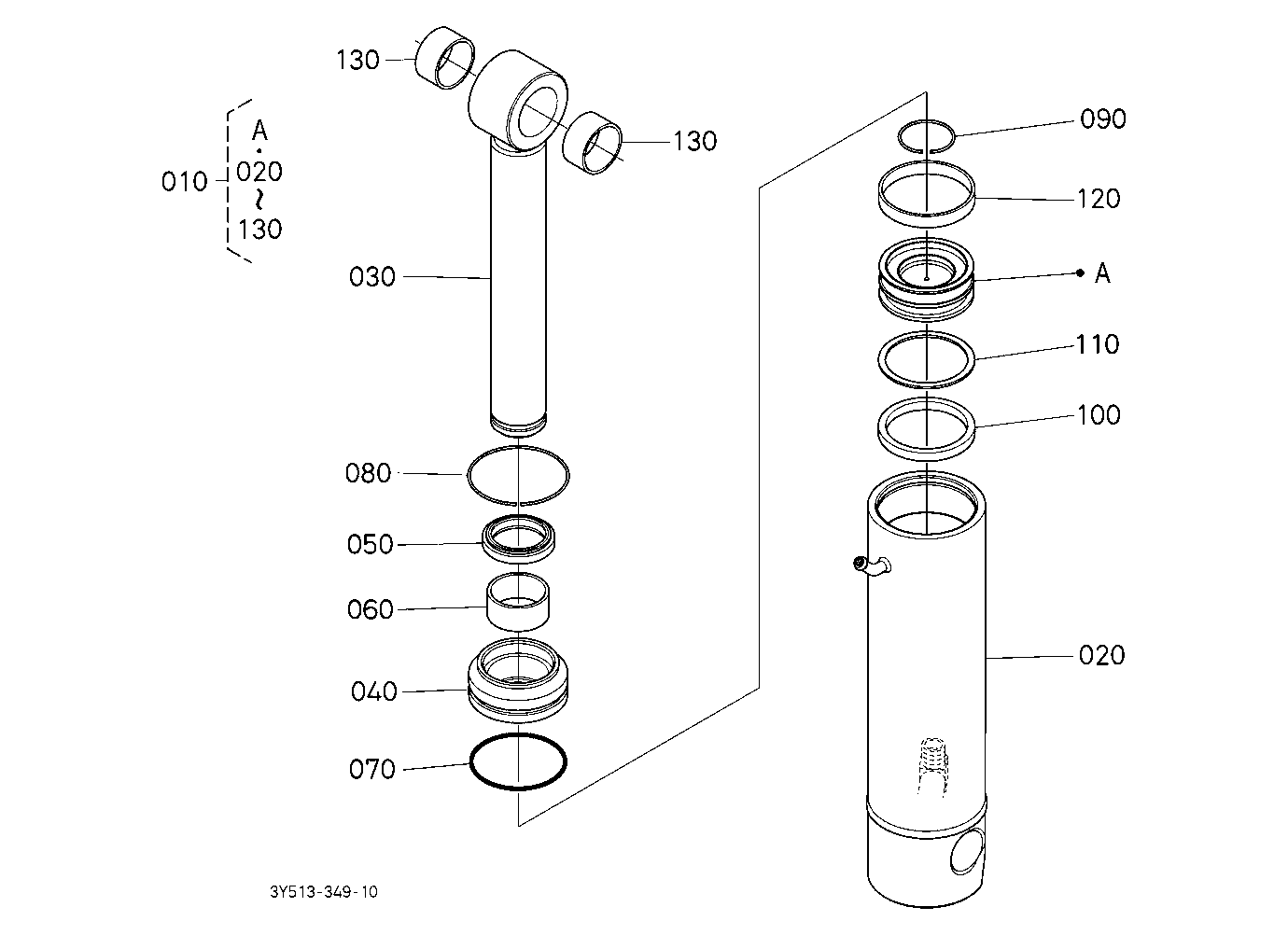 3P-Lift Assist Cylinder [Component Parts] [Old]