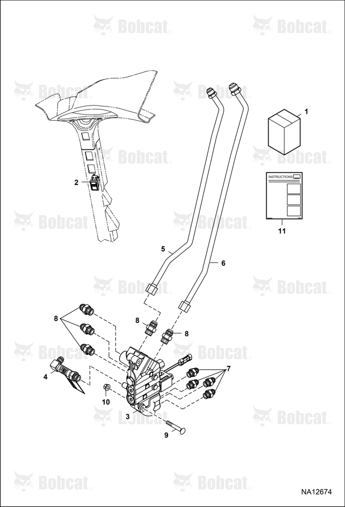 Bucket Position Valve Kit A3NV25741 & Above, A3NW80065 & Above