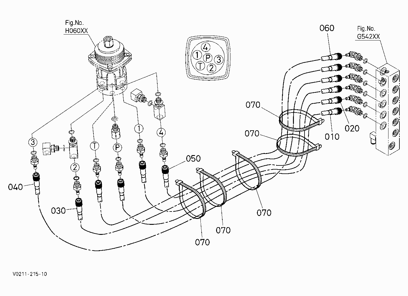 OIL PIPING (CONTROL RH)